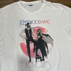Fleetwood Mac Rumours Old Navy Graphic T Shirt White XL Stevie Nicks